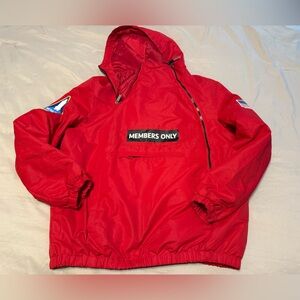 Size Large Red NASA Members only
Jacket with American flag
